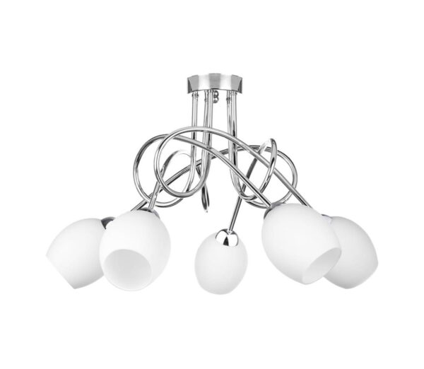 Keter Lighting Felületre szerelhető csillár TWIST WHITE 5xE14/40W/230V