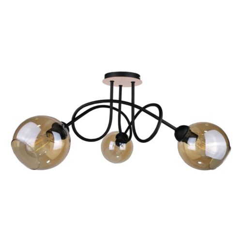 Keter Lighting Felületre szerelhető csillár  VENUS WOOD 3xE27/60W/230V