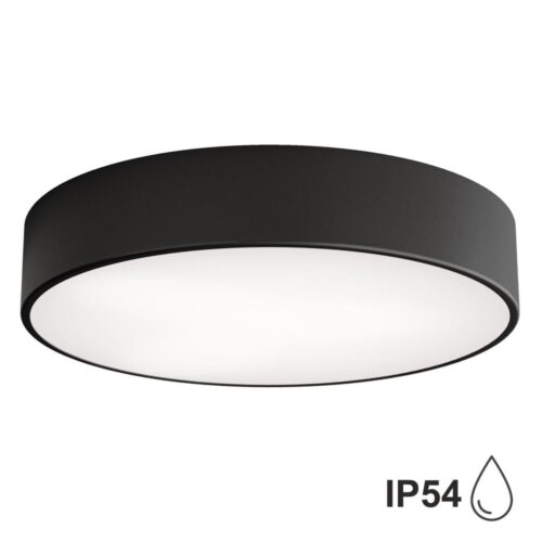 Fürdőszobai mennyezeti lámpa CLEO 3xE27/24W/230V á. 40 cm fekete IP54