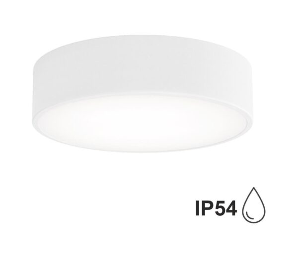 Fürdőszobai mennyezeti lámpa érzékelővel CLEO 2xE27/24W/230V á. 30 cm fehér IP54