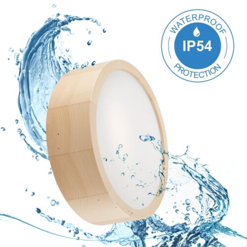 Fürdőszobai mennyezeti lámpa NATURAL 2xE27/15W/230V IP54 fenyő ø 27 cm