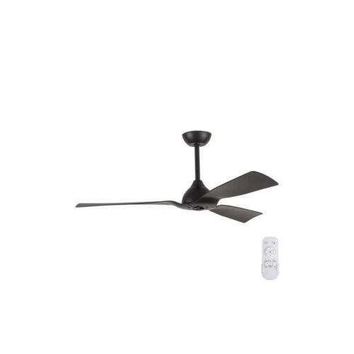 Eurolamp Fürdőszobai mennyezeti látor á. 132 cm IP44 fekete + távirányító