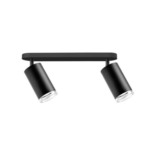 Fürdőszobai spotlámpa TURYN 2xGU10/10W/230V IP44 fekete