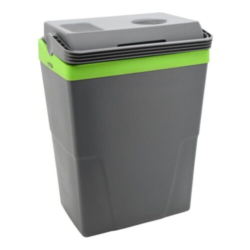 Hordozható autós hűtődoboz 22 l 55W/12V/230V szürke/zöld