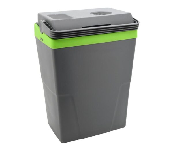 Hordozható autós hűtődoboz 22 l 55W/12V/230V szürke/zöld
