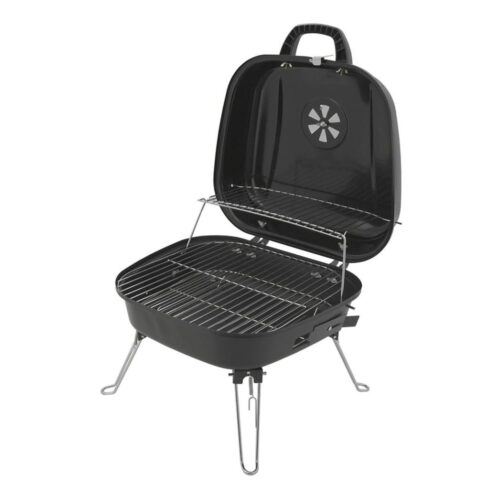 Hordozható faszenes grill fekete