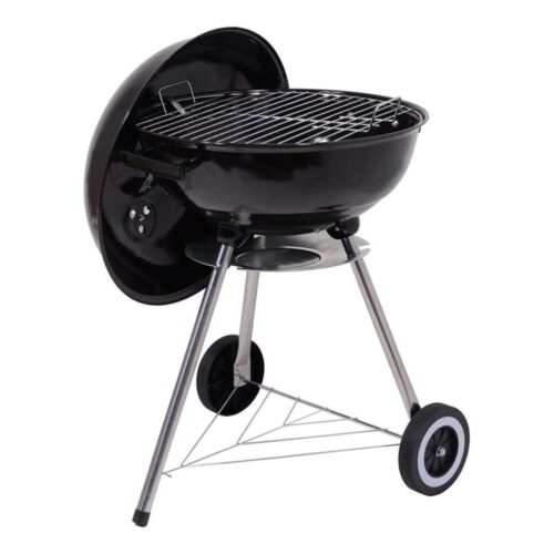 Hordozható faszenes grillsütő fekete