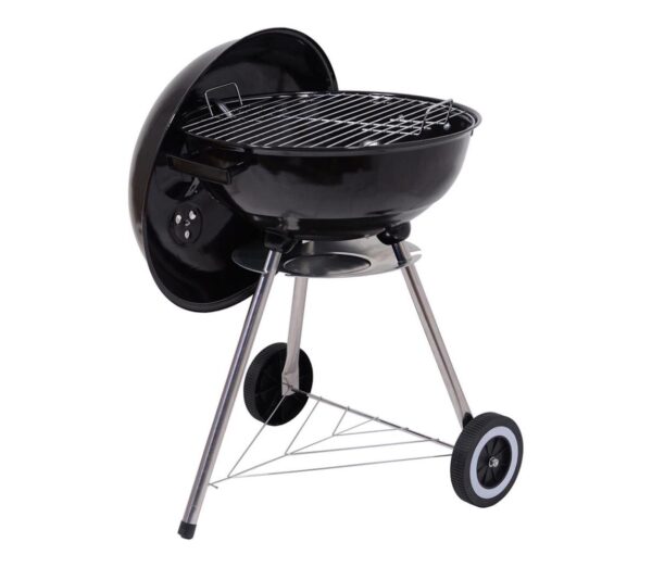 Hordozható faszenes grillsütő fekete
