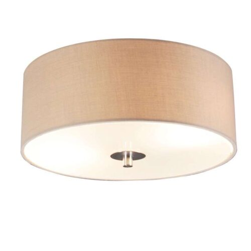 Rusztikus mennyezeti lámpa bézs 30 cm - Drum