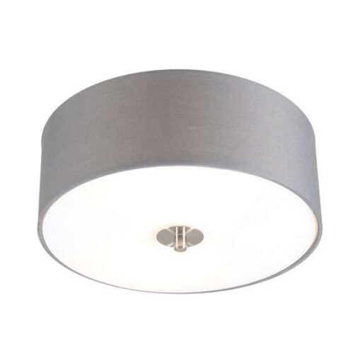 Rusztikus mennyezeti lámpa szürke 30 cm - Drum