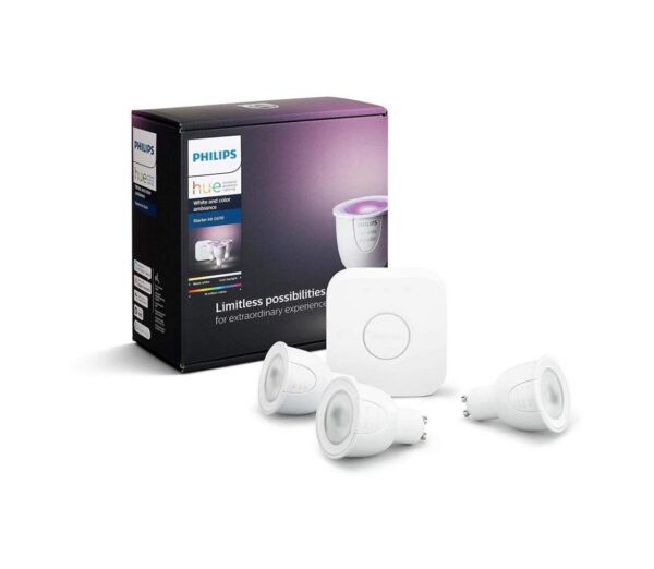 Philips Induló készlet Philips Hue WHITE AND COLOR AMBIANCE 3xGU10/6