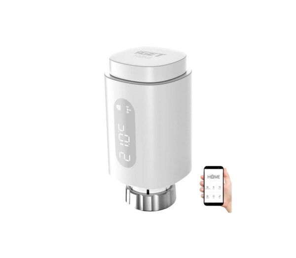 iGET Intelligens termosztatikus fej LED kijelzővel 2xAA/3V Zigbee
