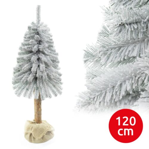 Karácsonyfa törzsével NATURAL WITH SNOW 120 cm fenyő