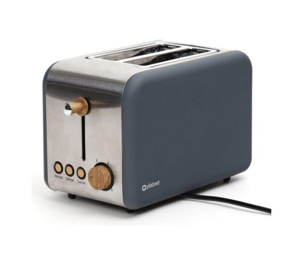 Kenyérpirító két lyukkal 900W/230V rozsdamentes acél/szürke