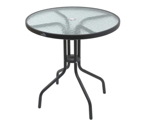 Kerti asztal á. 70 cm fekete