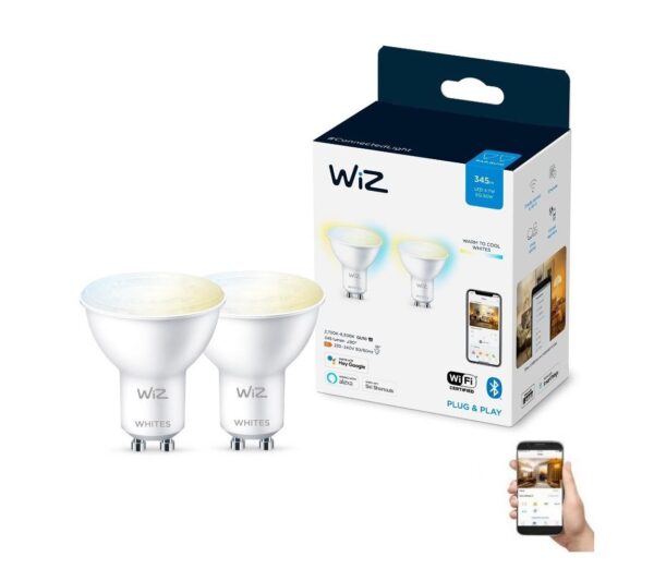 WiZ KÉSZLET 2x LED Dimmelhető izzó PAR16 GU10/4