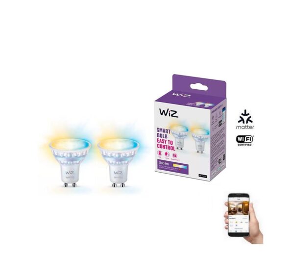 WiZ KÉSZLET 2x LED Dimmelhető izzó PAR16 GU10/4