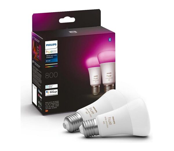 Philips KÉSZLET 2x LED Dimmelhető izzó Philips Hue WACA A60 E27/6