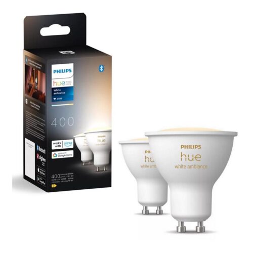 Philips KÉSZLET 2x LED Dimmelhető izzó Philips Hue WHITE AMB. GU10/4