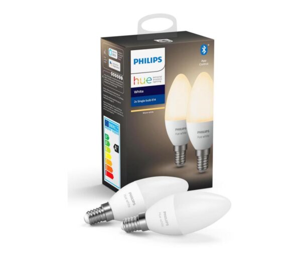 Philips KÉSZLET 2x LED Dimmelhető izzó Philips Hue WHITE E14/5
