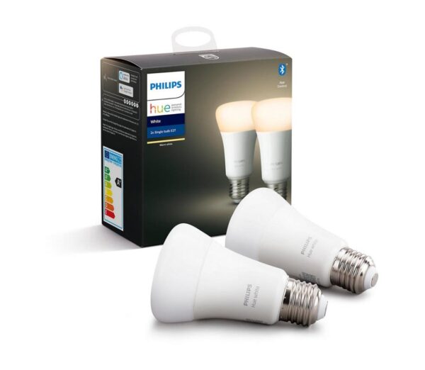 Philips KÉSZLET 2x LED Dimmelhető izzó Philips Hue WHITE E27/9W/230V 2700K