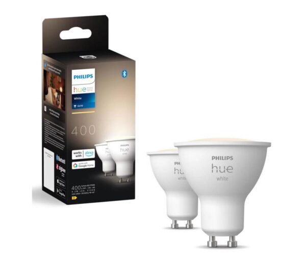 Philips KÉSZLET 2x LED Dimmelhető izzó Philips Hue WHITE GU10/4
