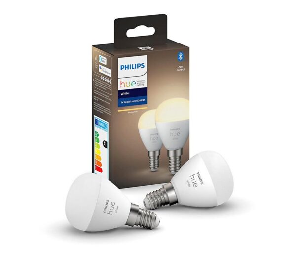Philips KÉSZLET 2x LED Dimmelhető izzó Philips Hue WHITE P45 E14/5