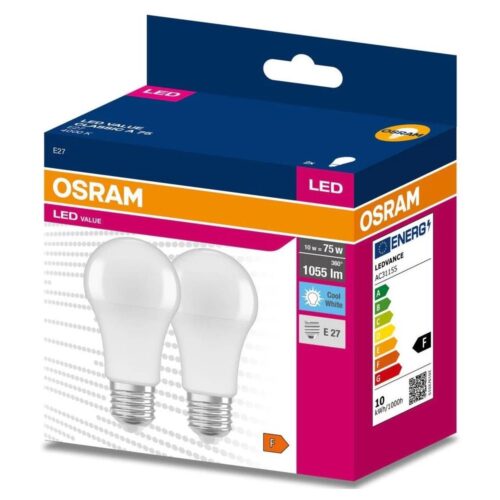 Osram KÉSZLET 2x LED Izzó A60 E27/10W/230V 4000K