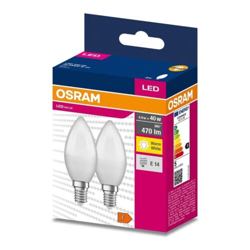 Osram KÉSZLET 2x LED Izzó B35 E14/4