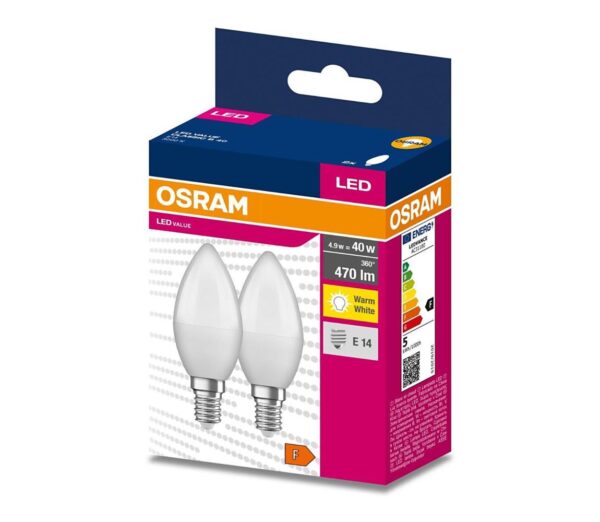 Osram KÉSZLET 2x LED Izzó B35 E14/4