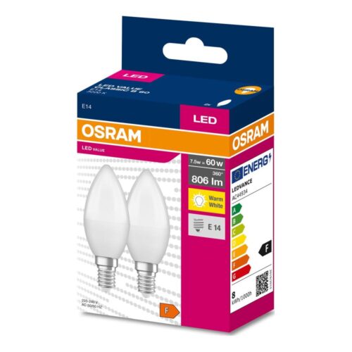 Osram KÉSZLET 2x LED Izzó B38 E14/7