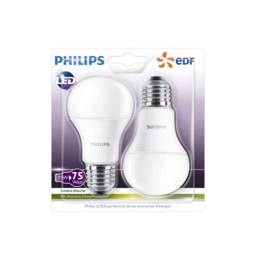 Philips KÉSZLET 2x LED Izzó Philips A60 E27/11W/230V 2700K