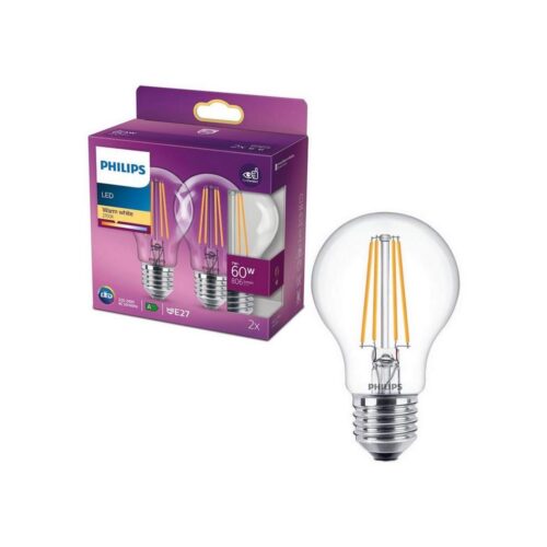 Philips KÉSZLET 2x LED Izzó VINTAGE Philips E27/7W/230V 2700K
