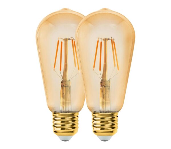 Eglo KÉSZLET 2x LED Izzó VINTAGE ST64 E27/6W/230V 2200K