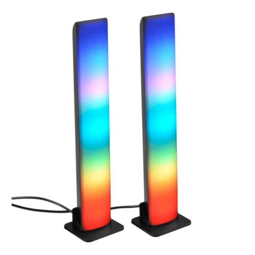 KÉSZLET 2x LED RGB Dimmelhető asztali lámpa LED/5W/5V + távirányítás