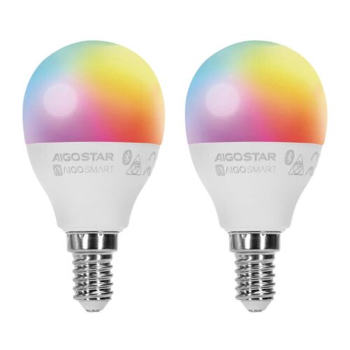 B.V. KÉSZLET 2x LED RGBW Dimmelhető izzó MESH Intelligens E14/6