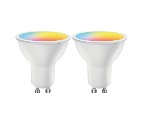 B.V. KÉSZLET 2x LED RGBW Dimmelhető izzó MESH Intelligens GU10/6