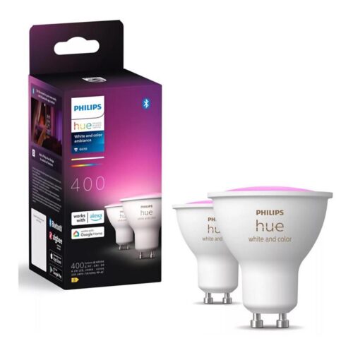Philips KÉSZLET 2x LED RGBW Dimmelhető izzó Philips Hue WACA GU10/4