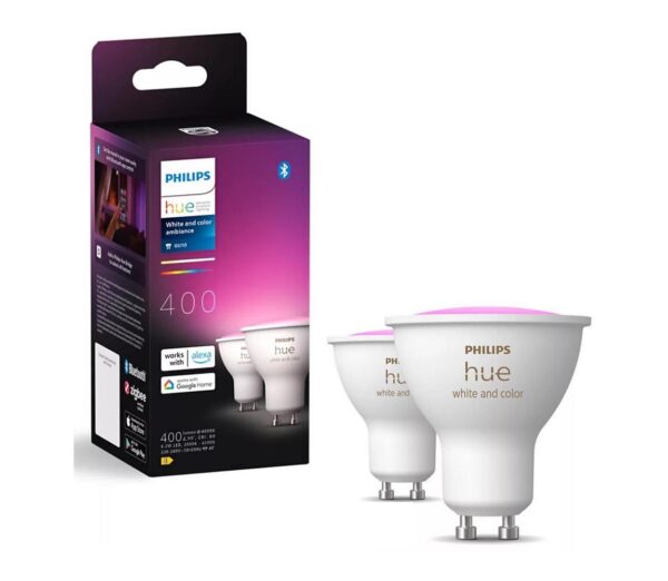 Philips KÉSZLET 2x LED RGBW Dimmelhető izzó Philips Hue WACA GU10/4