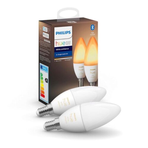 Philips KÉSZLET 2x LED Szabályozható izzó Philips Hue WHITE B39 E14/4W/230V 2200K