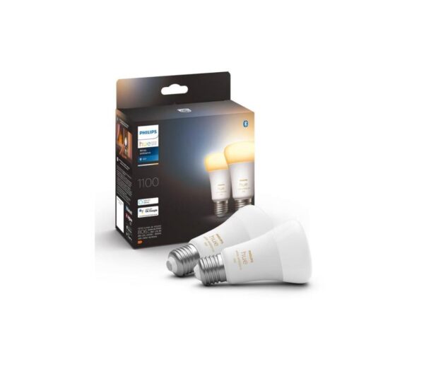 Philips KÉSZLET 2xLED Dimmelhető izzó Philips Hue WHITE AMBIANCE E27/8W/230V 2200
