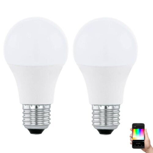 Eglo KÉSZLET 2xLED RGBW Dimmelhető izzó A60 E27/9W/230V 2700