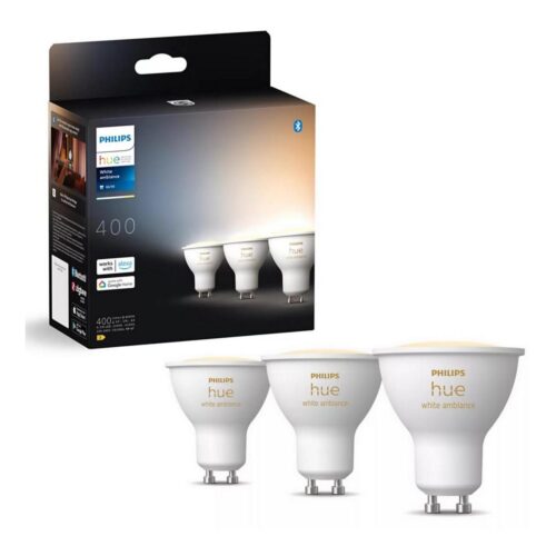 Philips KÉSZLET 3x LED Dimmelhető izzó Philips Hue WHITE AMB. GU10/4