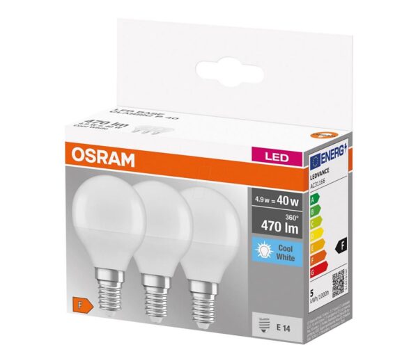 Osram KÉSZLET 3x LED Izzó P40 E14/4