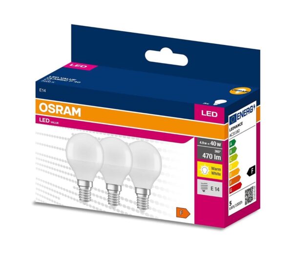 Osram KÉSZLET 3x LED Izzó P45 E14/4