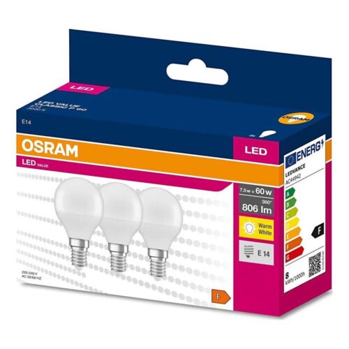 Osram KÉSZLET 3x LED Izzó P45 E14/7