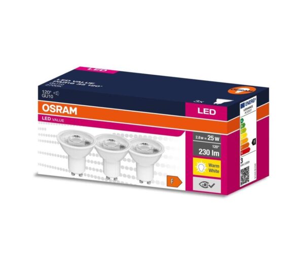 Osram KÉSZLET 3x LED Izzó PAR16 GU10/2