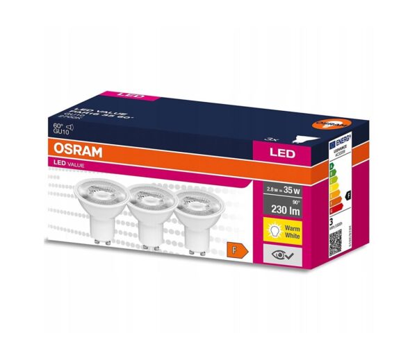 Osram KÉSZLET 3x LED Izzó PAR16 GU10/2