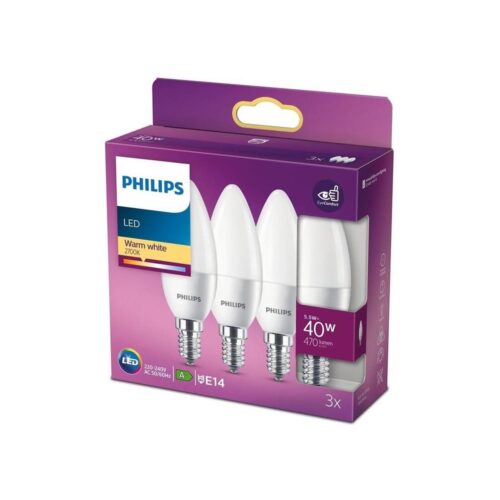 Philips KÉSZLET 3x LED Izzó Philips B35 E14/5