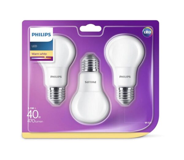 Philips KÉSZLET 3x LED Izzó Philips E27/5